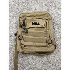 NRA Tactical Backpack Range Hunting Bag Storage Bag Desert Tan Khaki Military